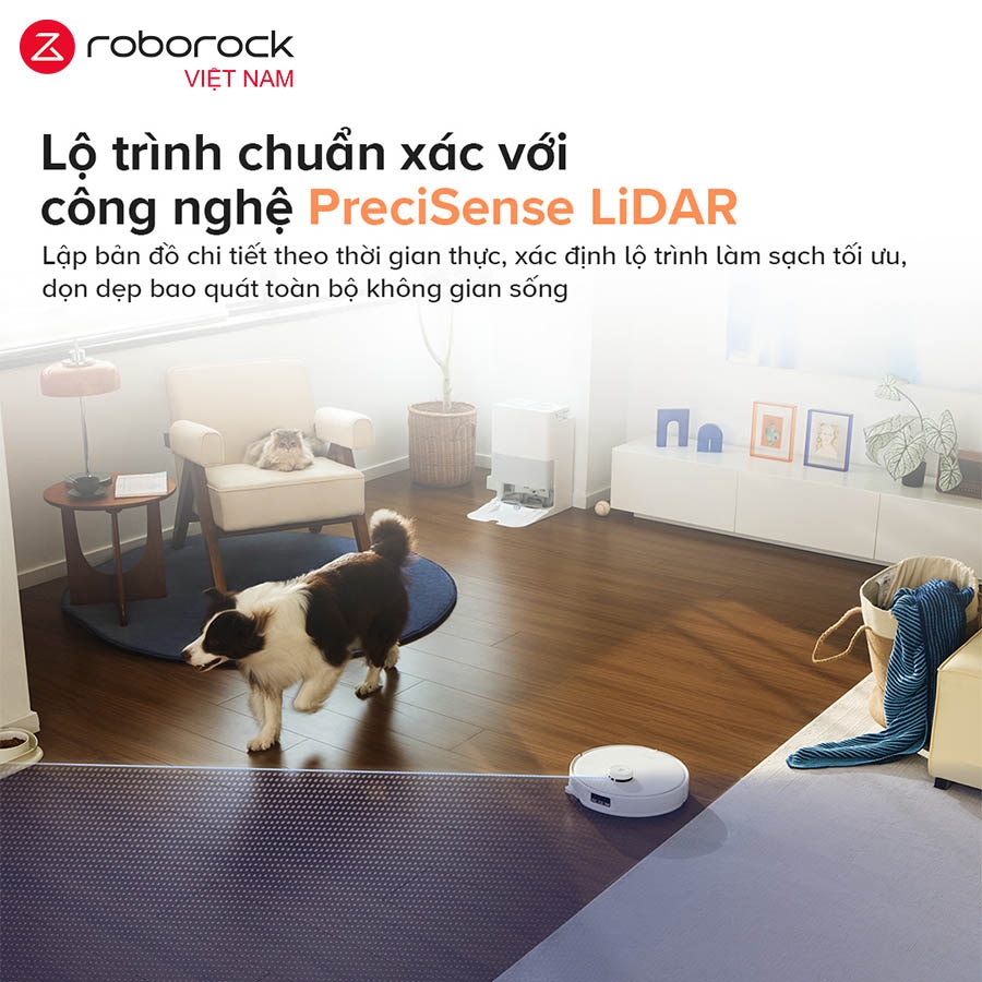 Robot Hút Bụi Roborock Q Revo Edge 5V1 - Hàng Chính Hãng