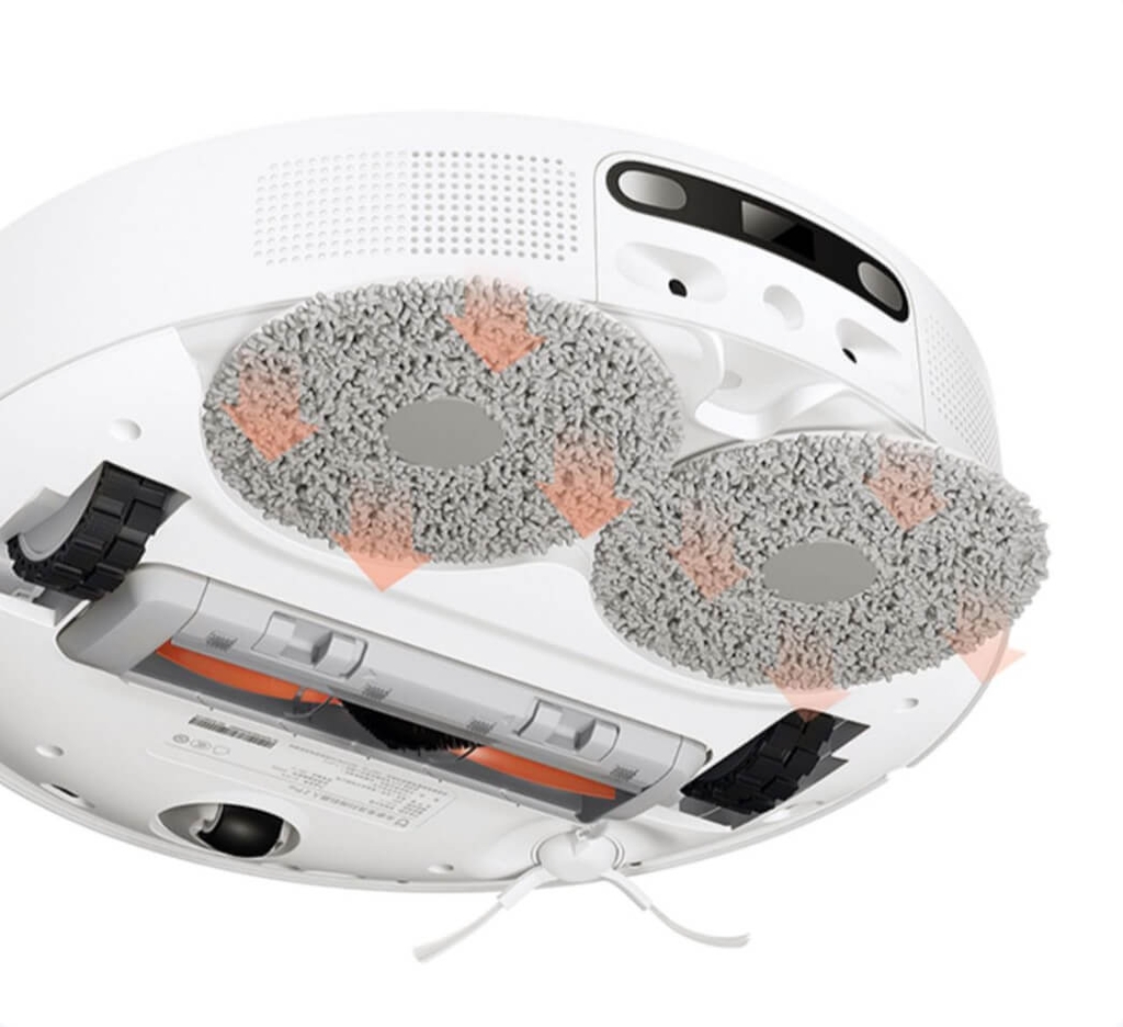 Robot Hút Bụi Lau Nhà XIAOMI Mijia Pro 2 - 2023 Tự Giặt Giẻ, Bơm Nước Và Sấy Khô Nhiệt Độ Cao Diện Tích Hoạt Động 250m2 Lực Hút 4000 Pa Công Suất 60 W  - Hàng Chính Hãng