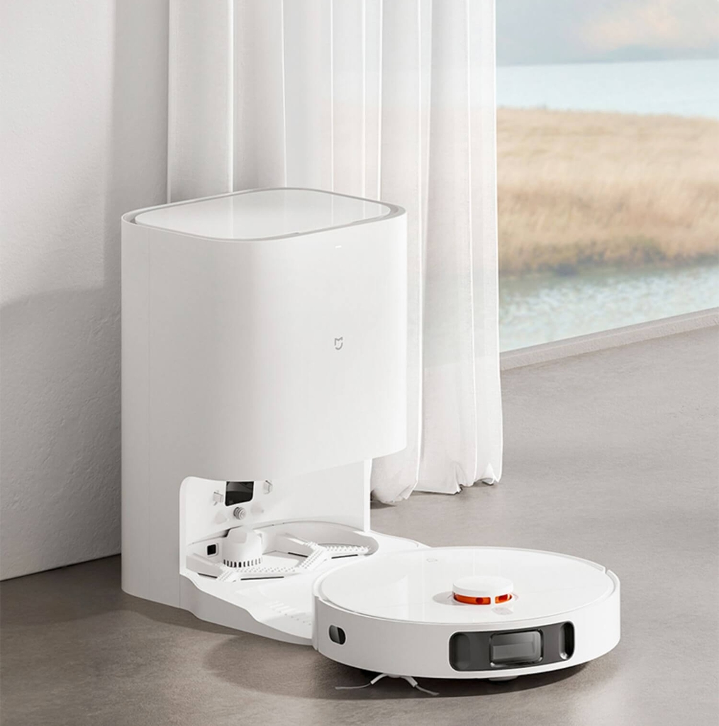 Robot Hút Bụi Lau Nhà XIAOMI Mijia Pro 2 - 2023 Tự Giặt Giẻ, Bơm Nước Và Sấy Khô Nhiệt Độ Cao Diện Tích Hoạt Động 250m2 Lực Hút 4000 Pa Công Suất 60 W  - Hàng Chính Hãng