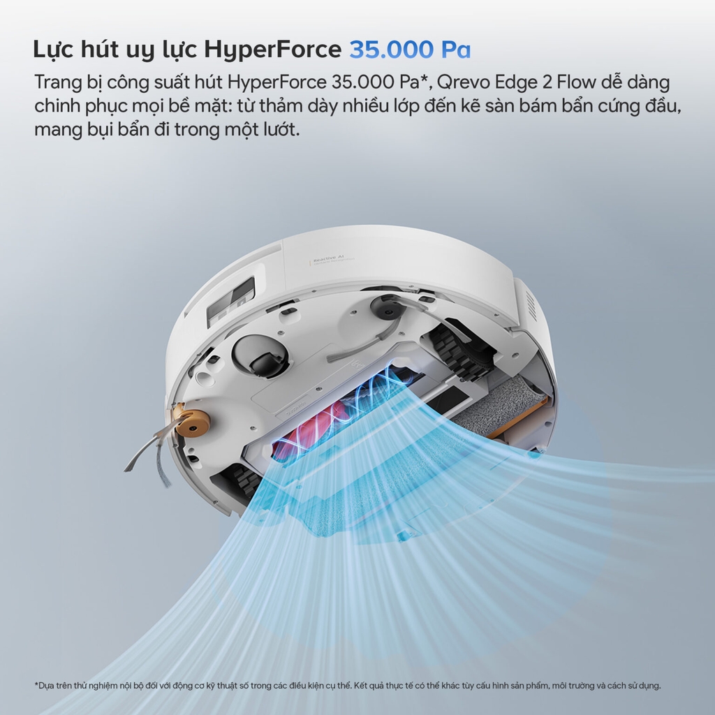 Robot Hút Bụi Roborock QRevo Edge 2 Flow | Lực Hút 35.000 Pa