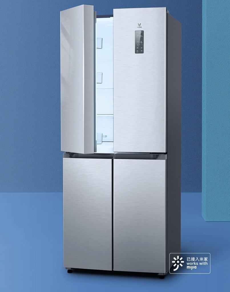 Tủ Lạnh Xiaomi Mijia 410L 4 Cánh - Màu Bạc, Tiết Kiệm Điện