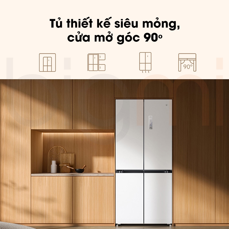 Tủ Lạnh Xiaomi Mijia 508L 4 Cánh – Thiết Kế Siêu Mỏng, 18 Ngăn