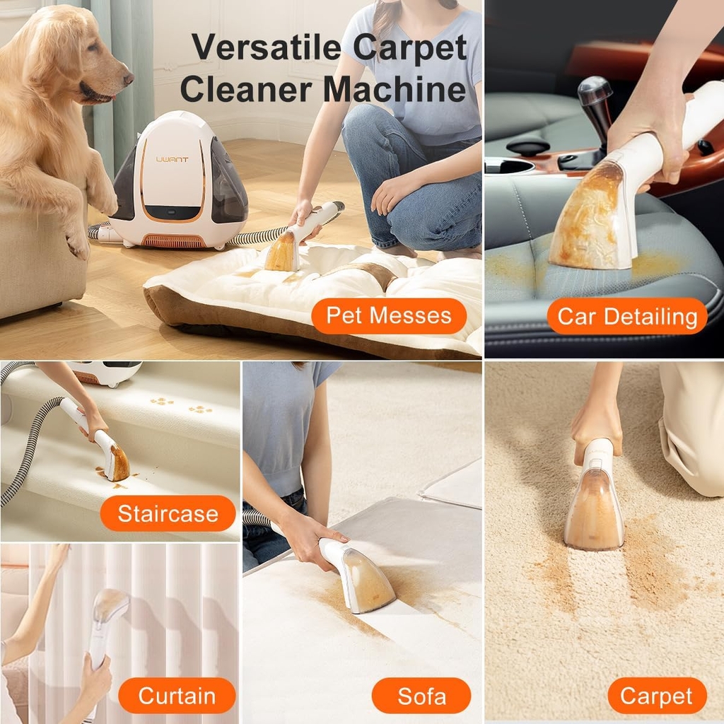 Máy Vệ Sinh Thảm Sofa Uwant B100 Lực Hút 12.000 Pa - Bản Quốc Tế