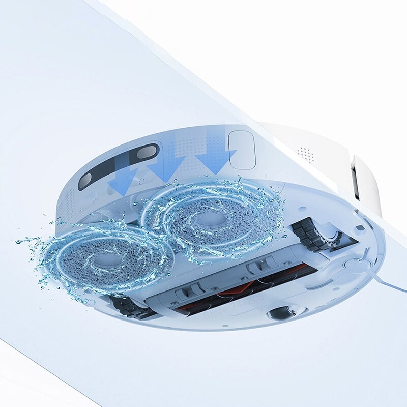 Robot Hút Bụi Lau Nhà Xiaomi Mijia Omni Tự Đổ Rác Giặt Giẻ, Bơm Nước Và Sấy Khô Nhiệt Độ Cao Diện Tích Hoạt Động 250m2 Lực Hút 4000 Pa Công Suất 55 W  - Hàng Chính Hãng