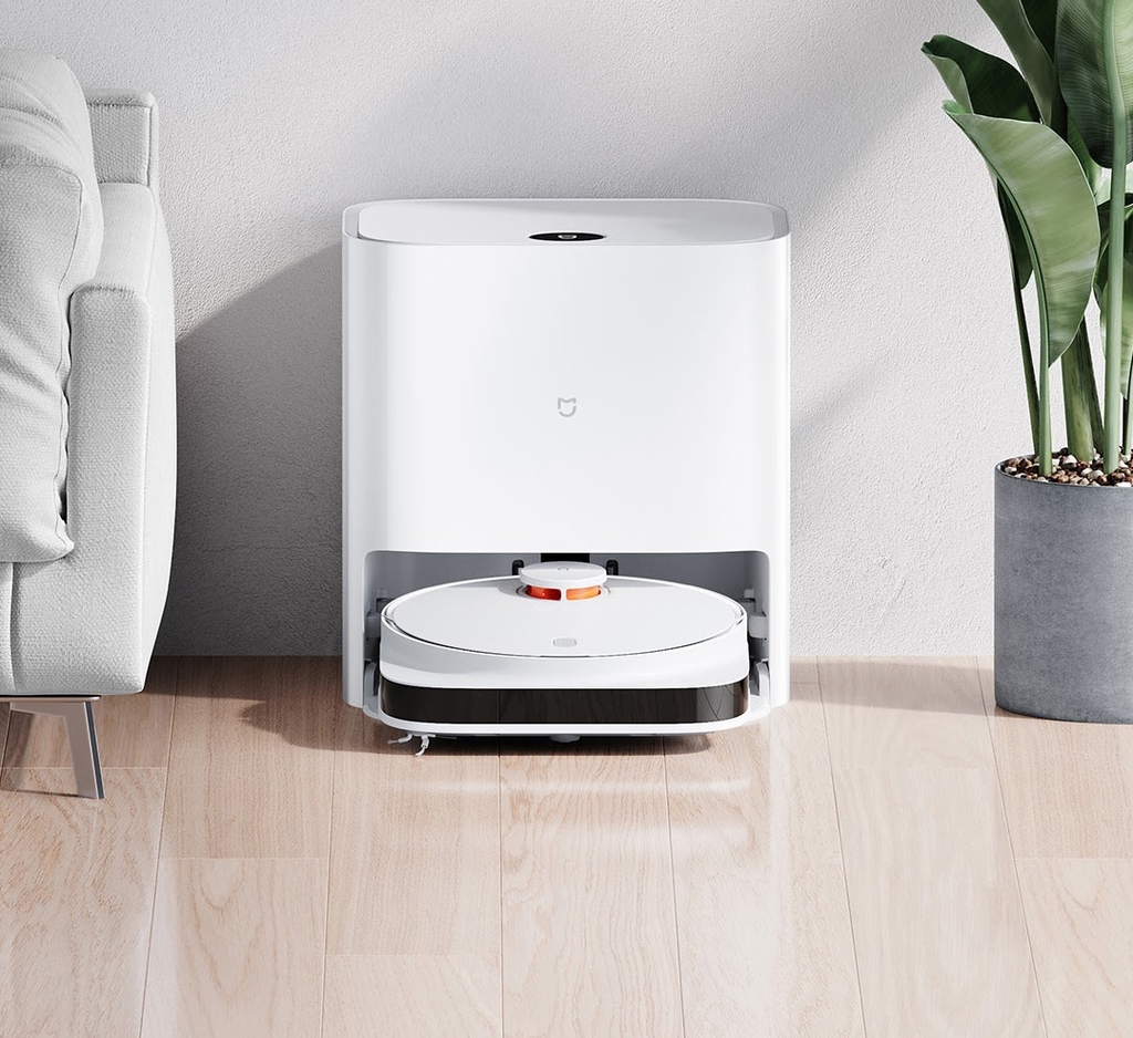Robot Hút Bụi Lau Nhà Xiaomi Mijia Pro Giặt Khăn Lau Tự Động Diện Tích Hoạt Động 200m2 Công Suất 55 W Áp Suất 3000 Pa - Hàng Chính Hãng