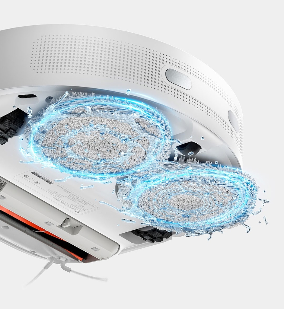 Robot Hút Bụi Lau Nhà Xiaomi Mijia Pro Giặt Khăn Lau Tự Động Diện Tích Hoạt Động 200m2 Công Suất 55 W Áp Suất 3000 Pa - Hàng Chính Hãng