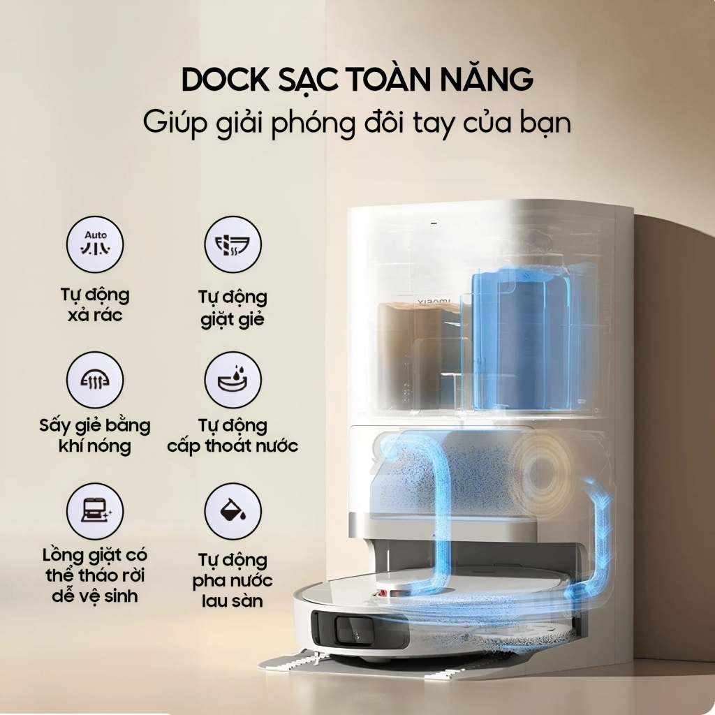 Robot Hút Bụi Lau Nhà Xiaomi X20+ Lực Hút 6.000 Pa - Nội Địa