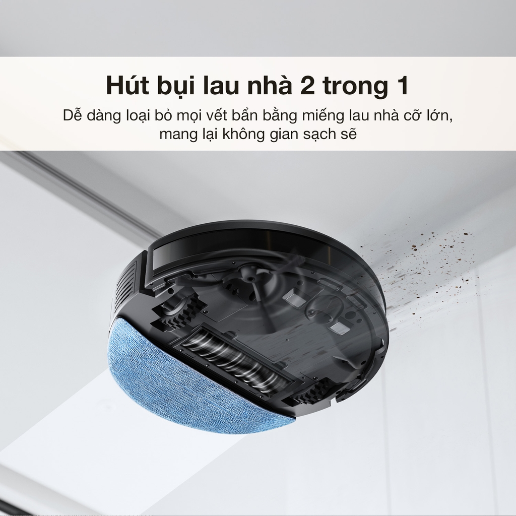 Robot Hút Bụi Lau Nhà Ecovacs Deebot Y1 Pro Lực 6.500 Pa - Bản Quốc Tế