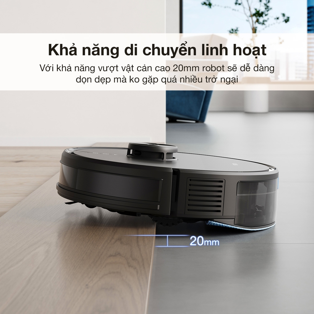 Robot Hút Bụi Lau Nhà Ecovacs Deebot Y1 Pro Lực 6.500 Pa - Bản Quốc Tế