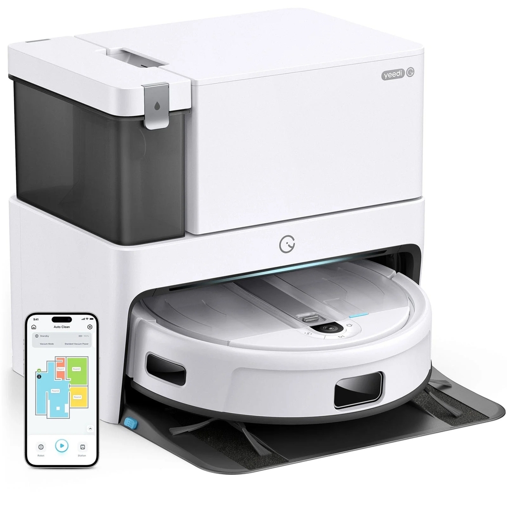 Robot Hút Bụi Lau Nhà Yeedi Cube 5300 Pa Lau Rung - Kết Nối App