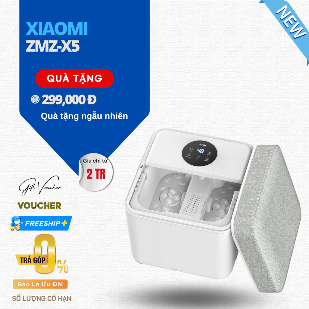 Máy Massage Chân Bấm Huyệt Xiaomi XGEEK F3 Xoa Bóp 360 Độ Chế Độ Sưởi Ấm Công Suất 4W - Hàng Nhập Khẩu