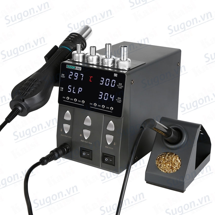 Trạm Khò Gió Nóng - Hàn Thiếc 2in1 SUGON 202