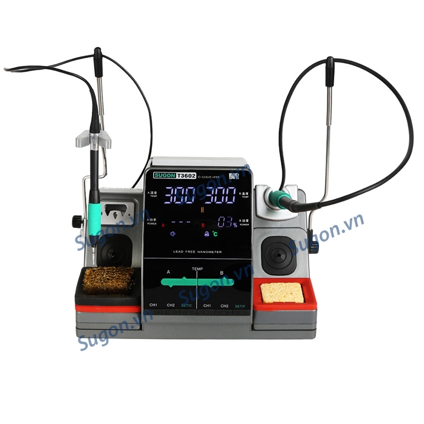 Trạm Hàn Thiếc Hai Tay SUGON T3602 Tips JBC