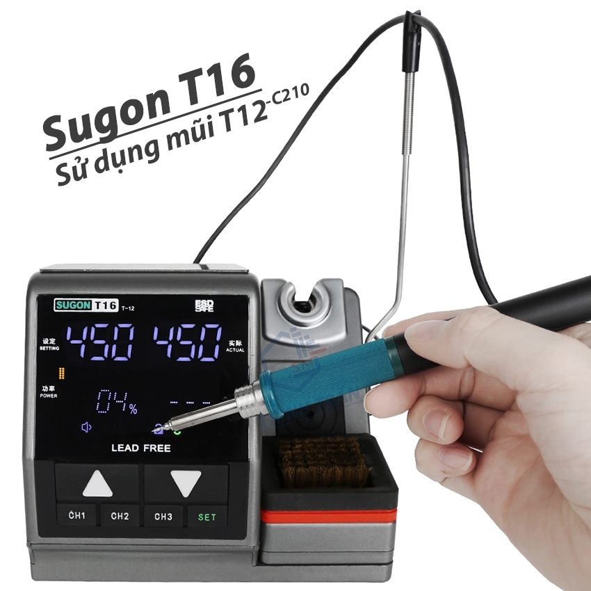 Trạm Hàn Thiếc SUGON T16 Mũi Hàn T12