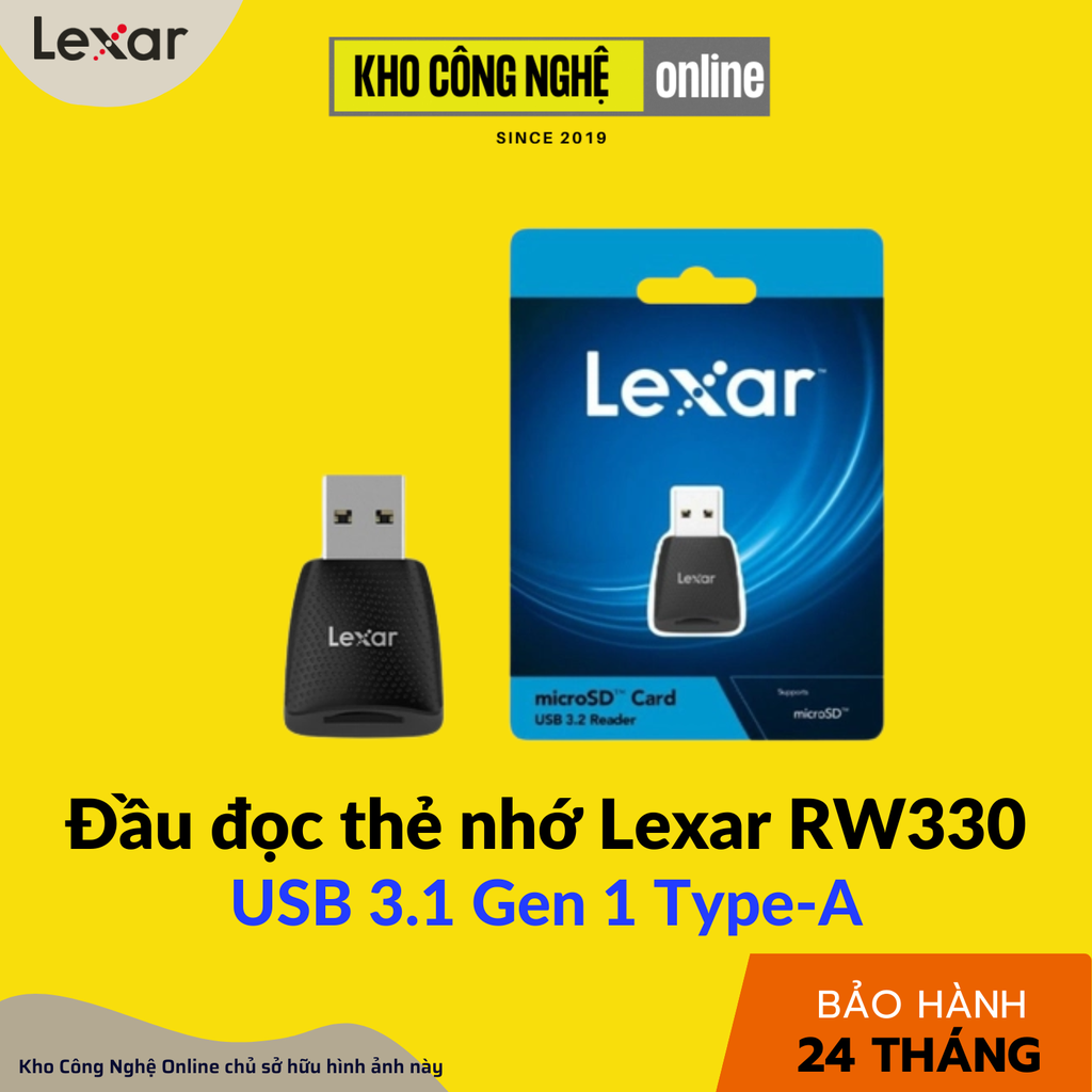 Đầu đọc thẻ nhớ Lexar microSD RW330 Reader USB 3.1 Blister, Global