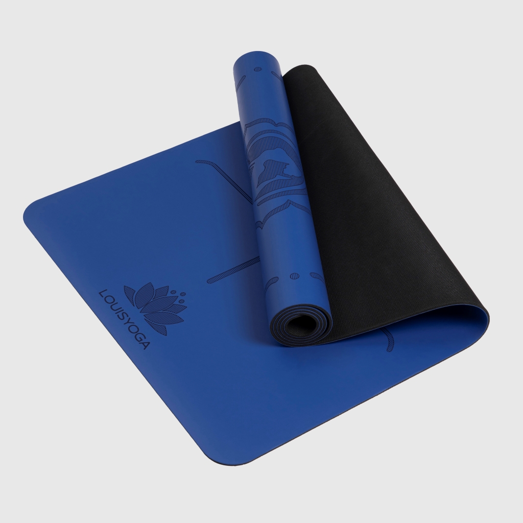 Hình ảnh màu xanh coban của thảm tập yoga cao su - BASIC