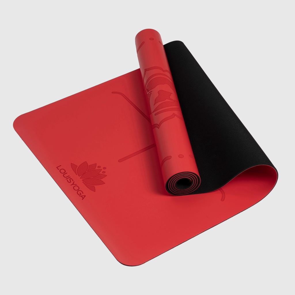 Hình ảnh màu đỏ của thảm tập yoga cao su - BASIC