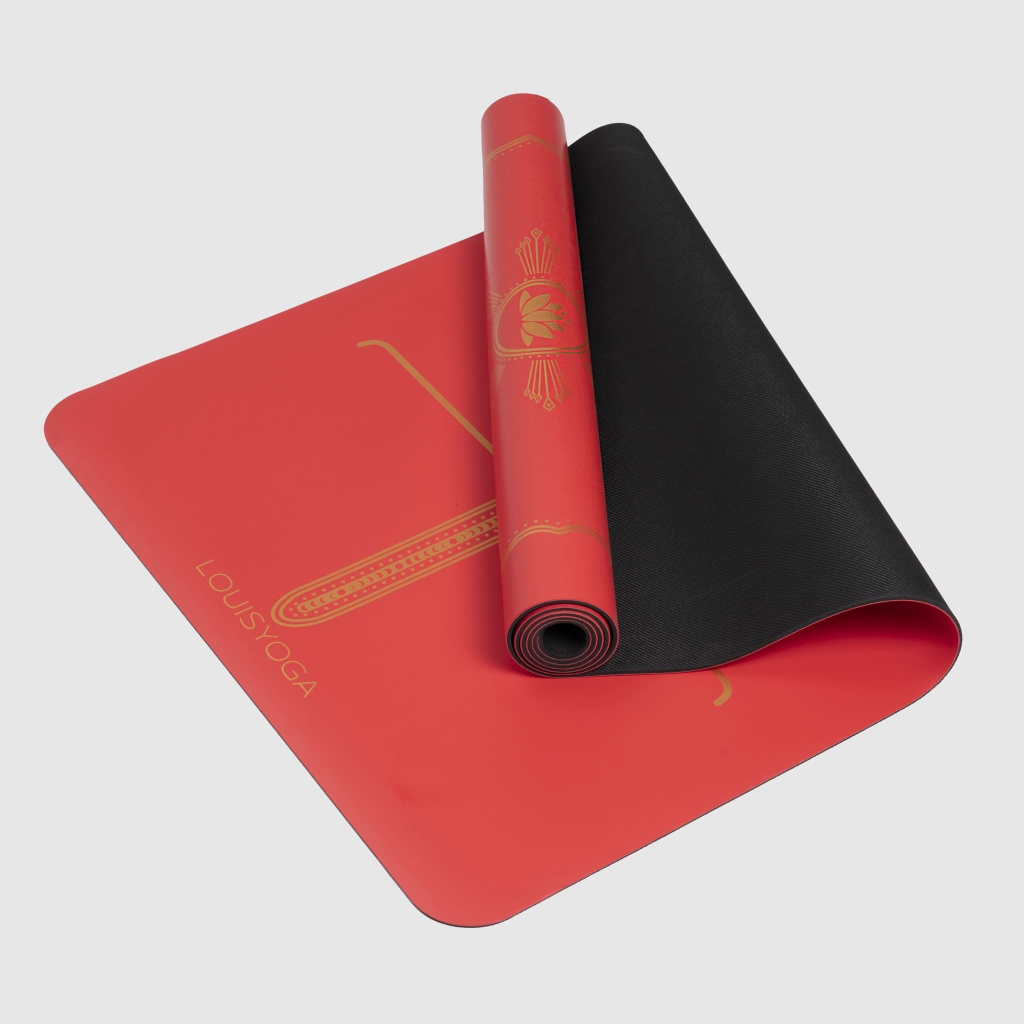 Hình ảnh màu đỏ của thảm tập yoga cao su - MOON