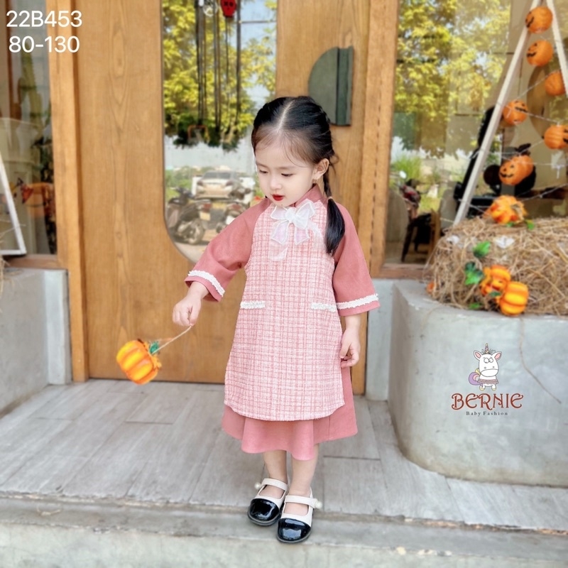 Set váy cho bé gái set váy đầm xếp ly áo crop top bé gái đáng yêu dịu dàng  FREESHIP MAX - JJ Kids Fashion - MixASale