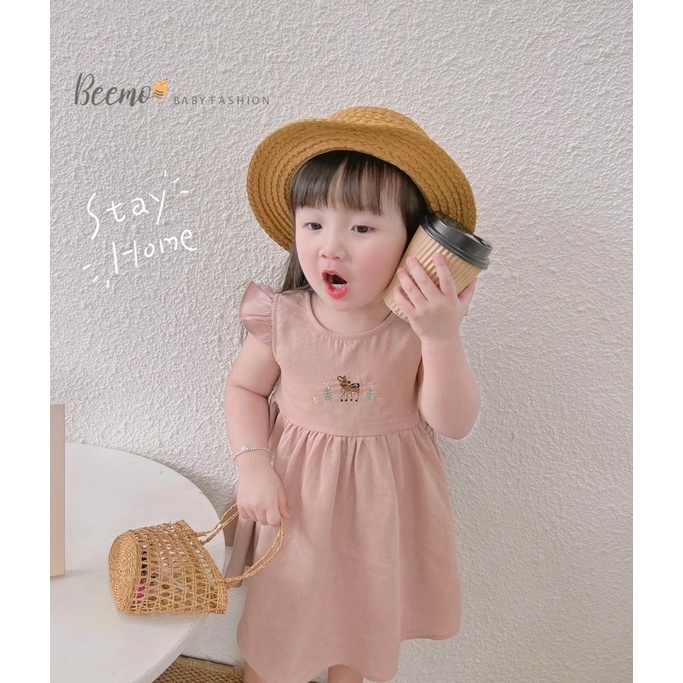 Mua Áo Váy Hình Thỏ Phối Nơ Cực Dễ Thương Cho Bé Gái 6-19kg. - Xanh,15-17kg  tại Shop Lina Kids | Tiki