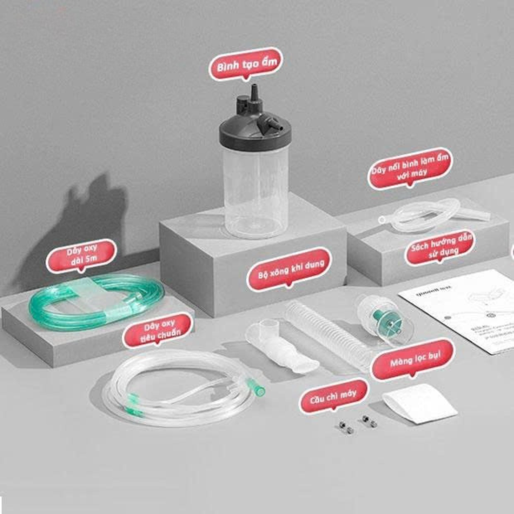 Máy tạo oxy y tế 93%  Yuwell 9F-5BW – Hỗ trợ bệnh nhân suy phổi, rối loạn hô hấp