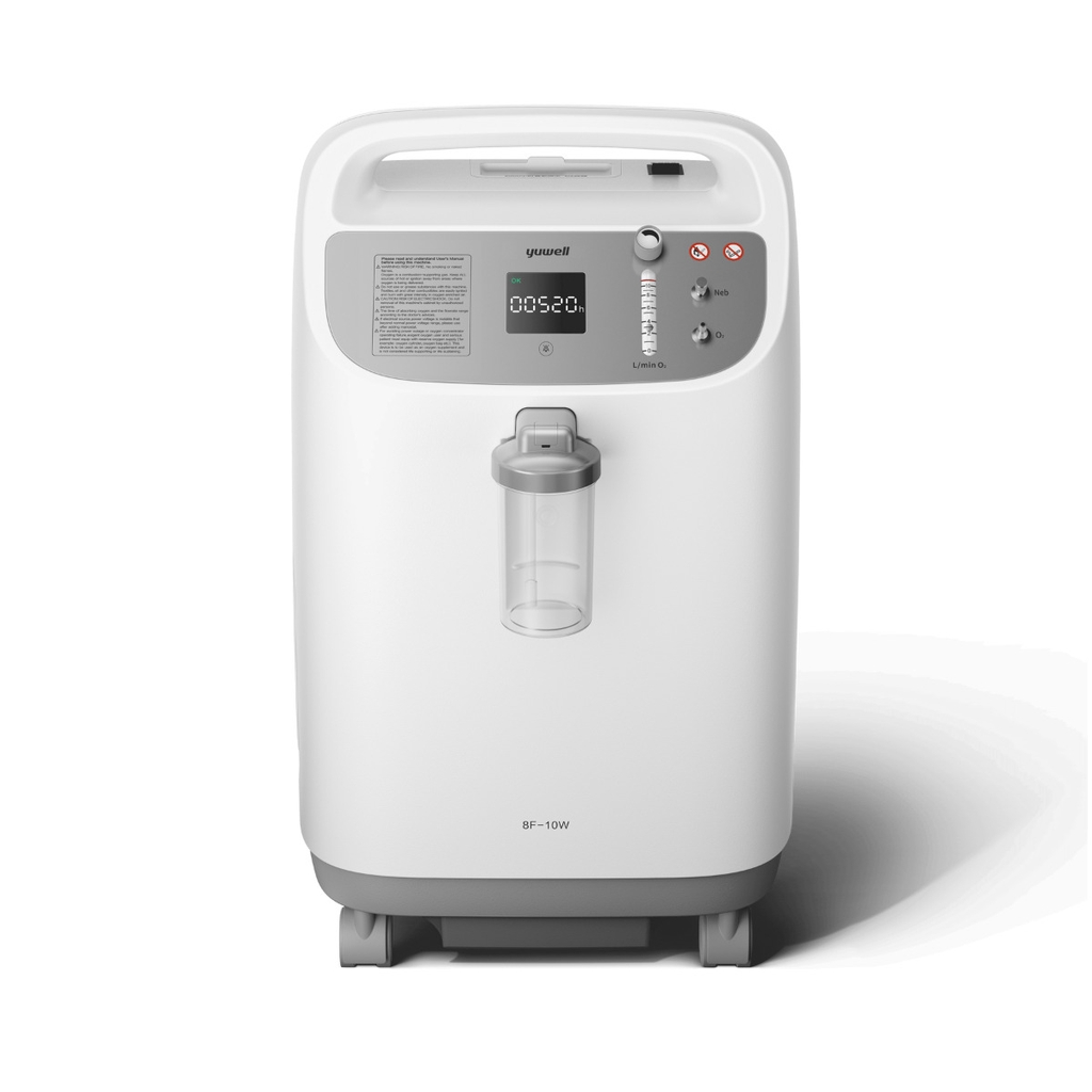 Máy tạo oxy y tế 93% Yuwell 8F-10W – Hỗ trợ bệnh nhân suy phổi, rối loạn hô hấp