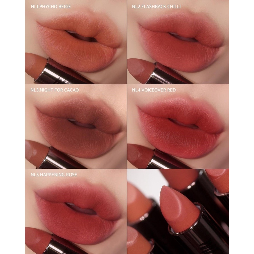 Son Thỏi Lì Merzy Noir In The Lipstick #NL5