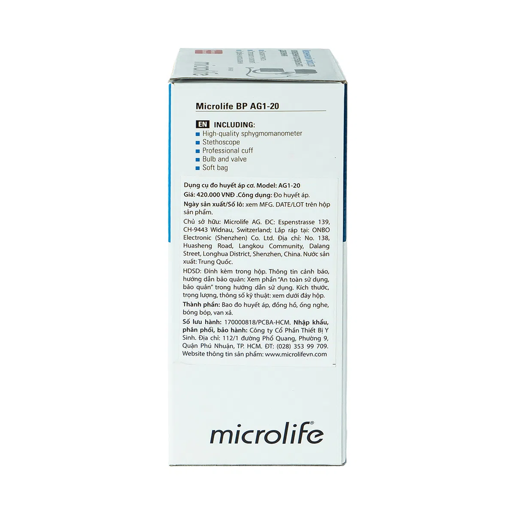 Máy đo huyết áp cơ Microlife AG1-20