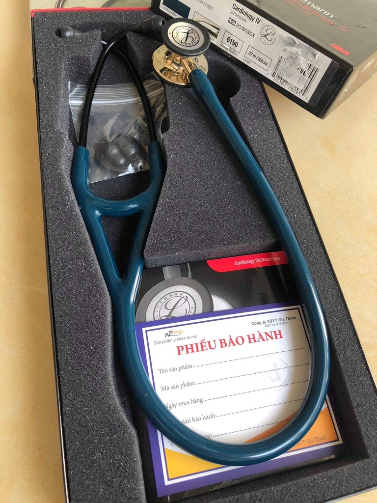 Ống Nghe Littmann Cardiology IV™ Caribbean Blue Champagne 6190 (Limited)