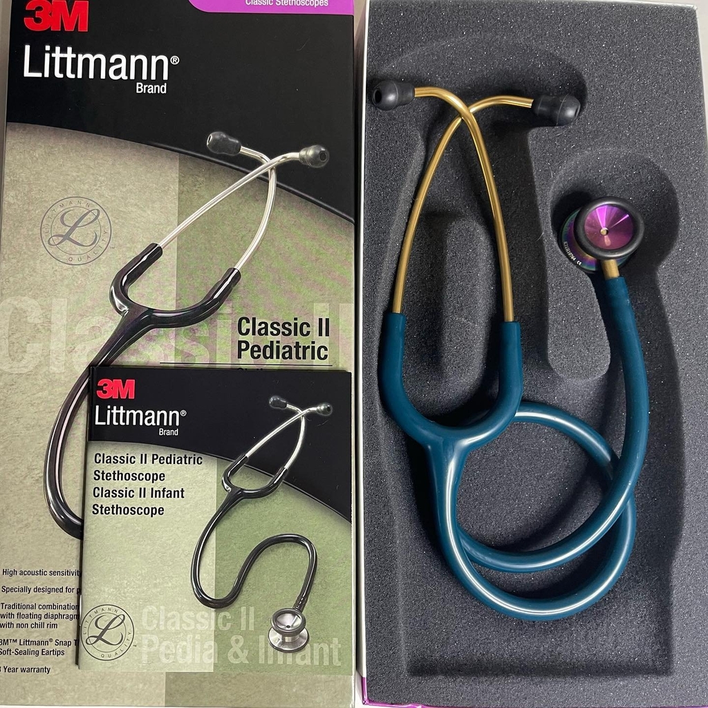 Ống nghe Littmann® Classic II Pediatric Caribbean Blue Rainbow 2153