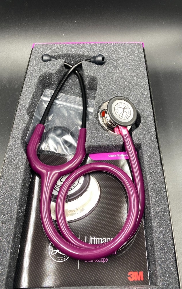 Ống Nghe Littmann Classic III ™ MirrorFinish Chestpiece, Plum Tube 5960 (Limited)