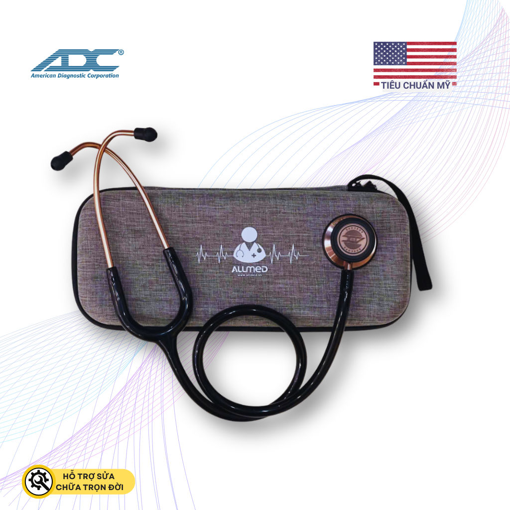 Ống Nghe ADC Classic Adscope® 608 Gương Mirror Teal (2 màng khám)