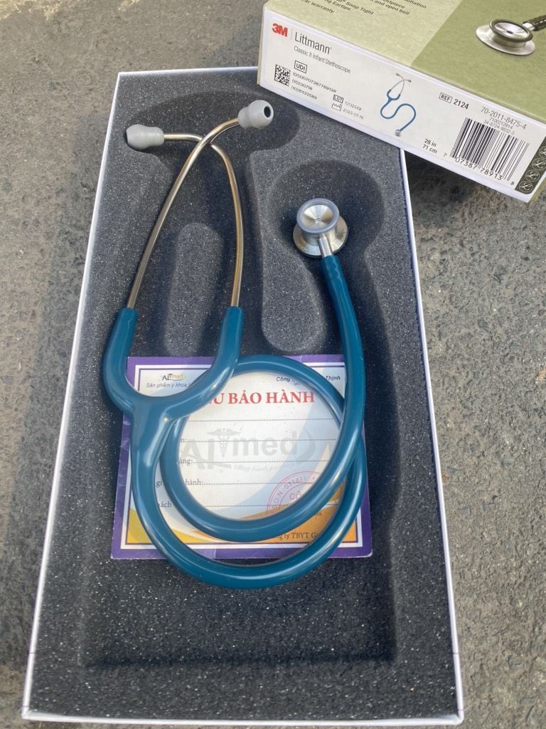 Ống nghe Littmann® Classic II Infant (sơ sinh) màu xanh carribbean blue 2124