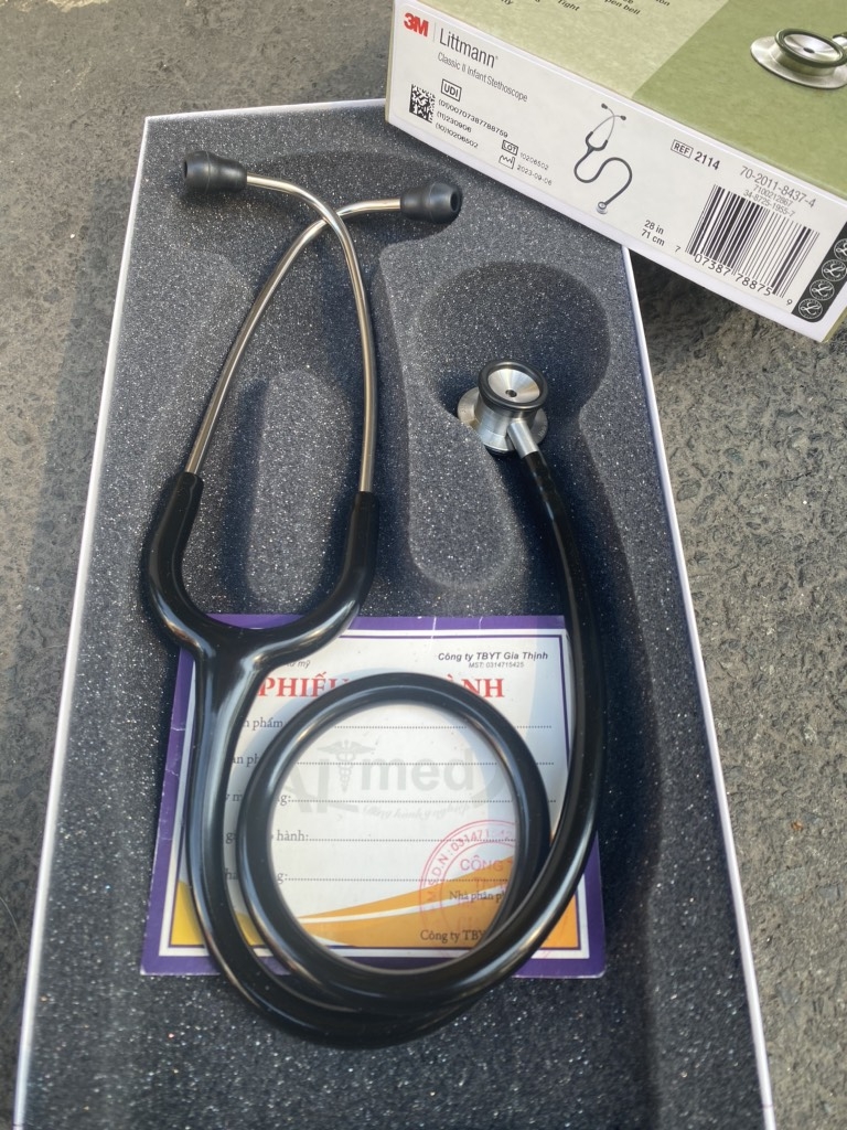 Ống nghe Littmann® Classic II Infant (sơ sinh) màu đen black 2114