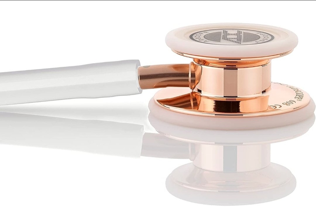 Ống Nghe 2 mặt ADC 608 Trắng Gương Vàng White Rose Gold