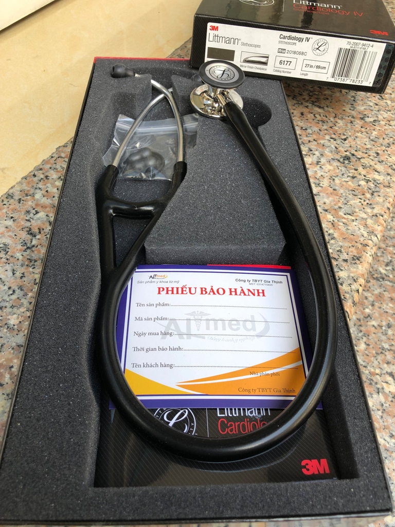 Ống Nghe Littmann Cardiology IV™  Black Mirror 6177 (Limited)