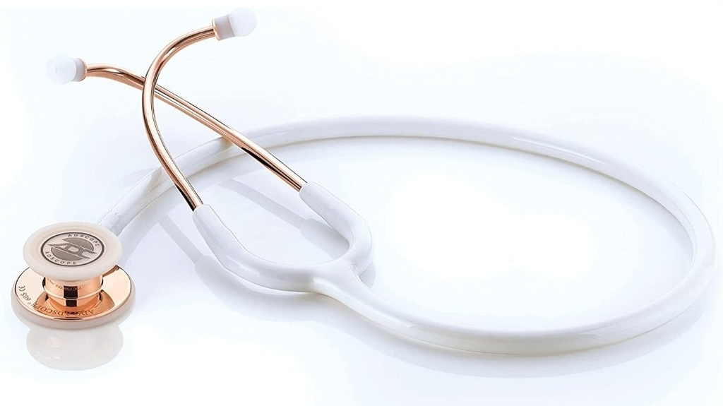 Ống Nghe 2 mặt ADC 608 Trắng Gương Vàng White Rose Gold