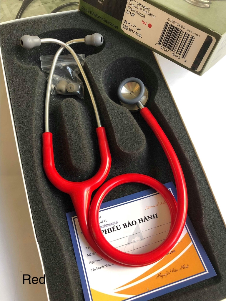 Ống nghe Littmann® Classic II Pediatric Red 2113R
