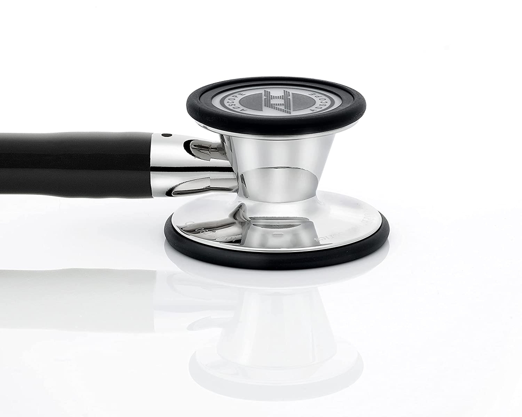 Ống Nghe ADC Cardiology Adscope® 601 Gương Mirror Black (2 màng khám)
