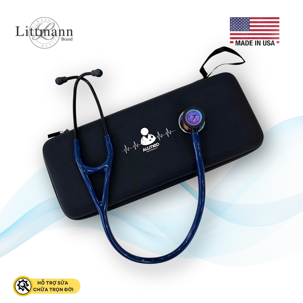Ống Nghe Littmann Cardiology IV™ Navy High Polish Rainbow 6242 (Limited)
