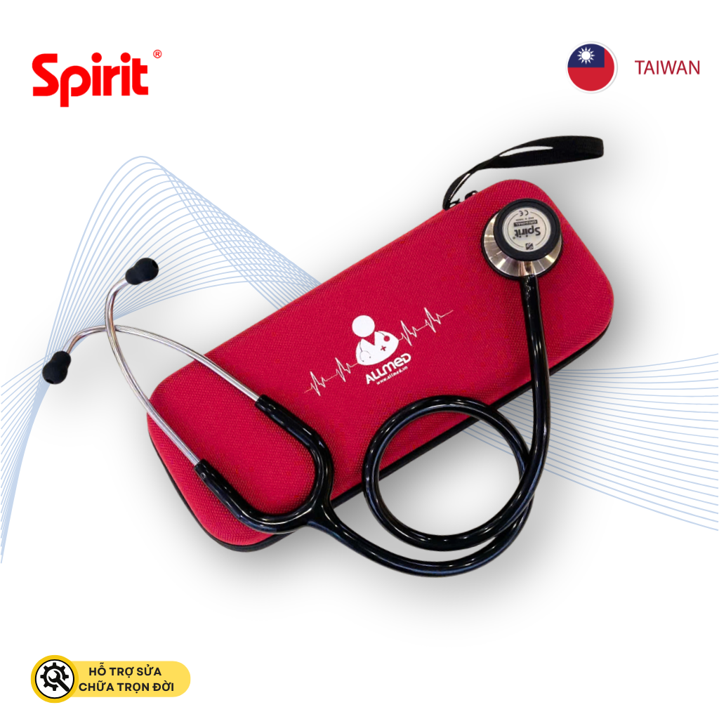 Ống nghe 2 mặt Spirit CK-SS601PF màu đen Black