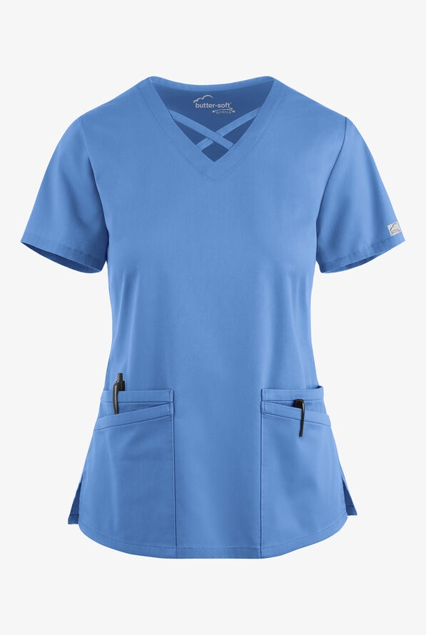 Scrubs UA Butter-Soft STRETCH Crisscross Nữ Nhập 100% từ Mỹ