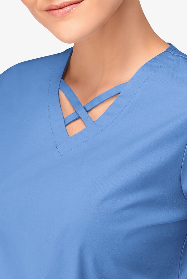 Scrubs UA Butter-Soft STRETCH Crisscross Nữ Nhập 100% từ Mỹ