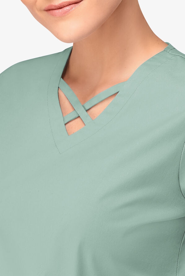 Scrubs UA Butter-Soft STRETCH Crisscross Nữ Nhập 100% từ Mỹ