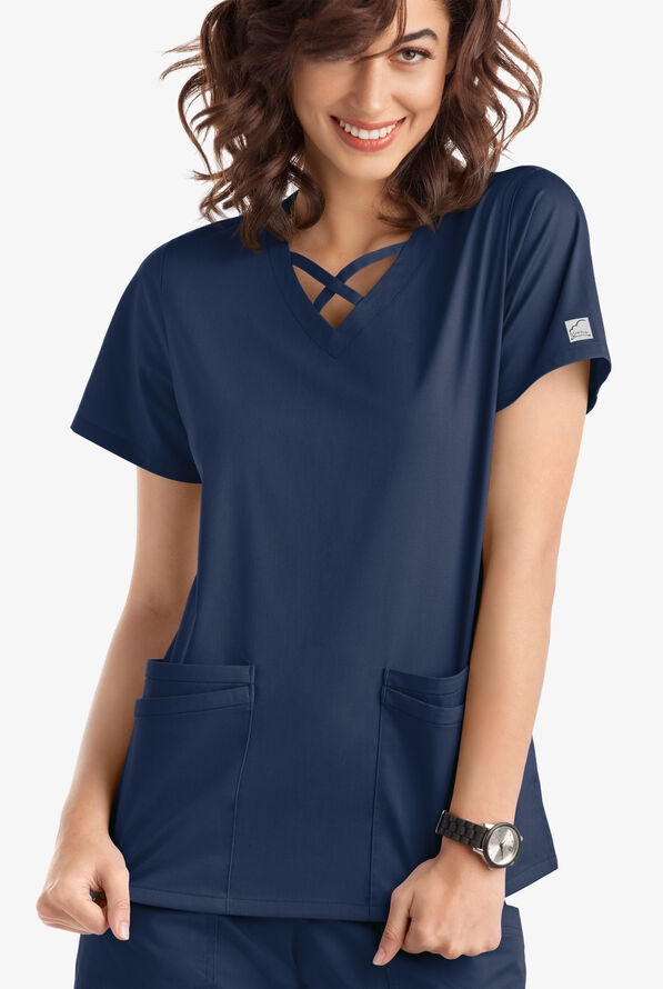 Scrubs UA Butter-Soft STRETCH Crisscross Nữ Nhập 100% từ Mỹ