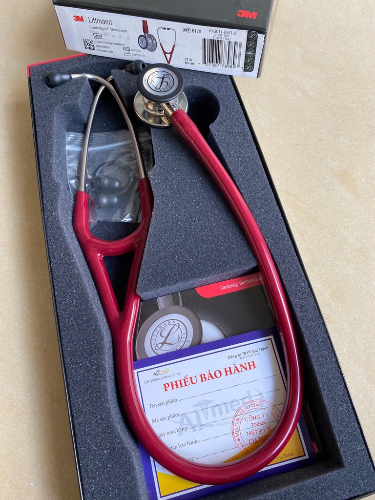 Ống Nghe Littman Cardiology IV  Burgundy Mirror 6170 (Limited)