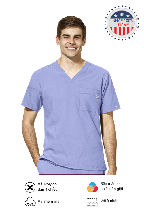 Scrubs Wonderwink W123 Nam Nhập 100% từ Mỹ