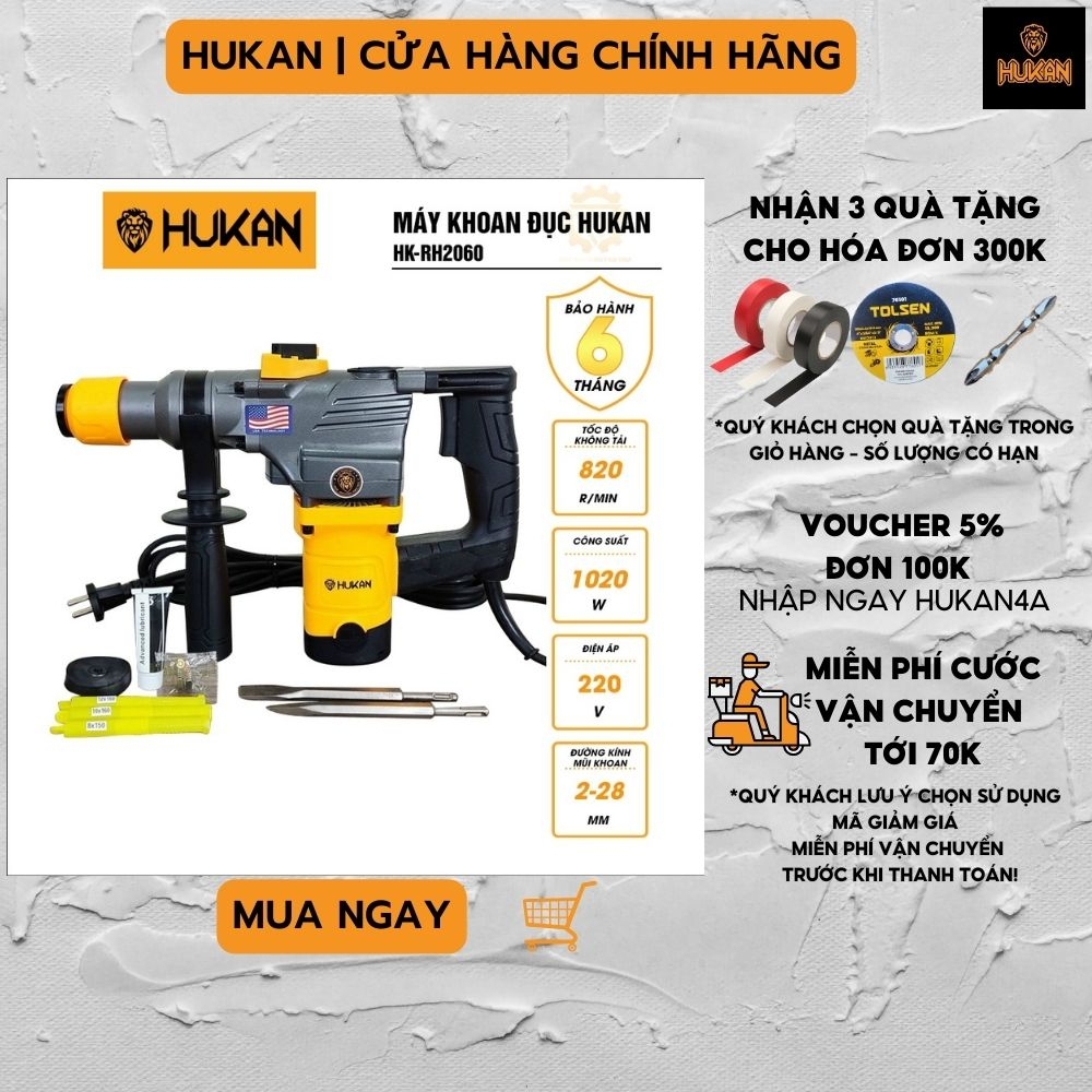 Máy khoan đục HK-RH2060