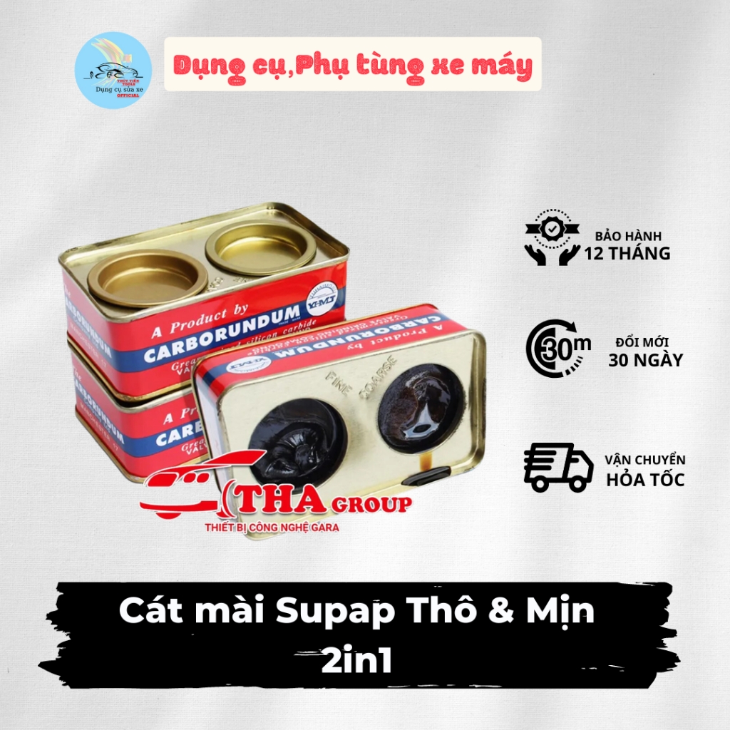 Hộp Cát Xoáy Xupap 2 Ngăn Thô - Mịn và Bột Rà Xupap Chuyên Nghiệp