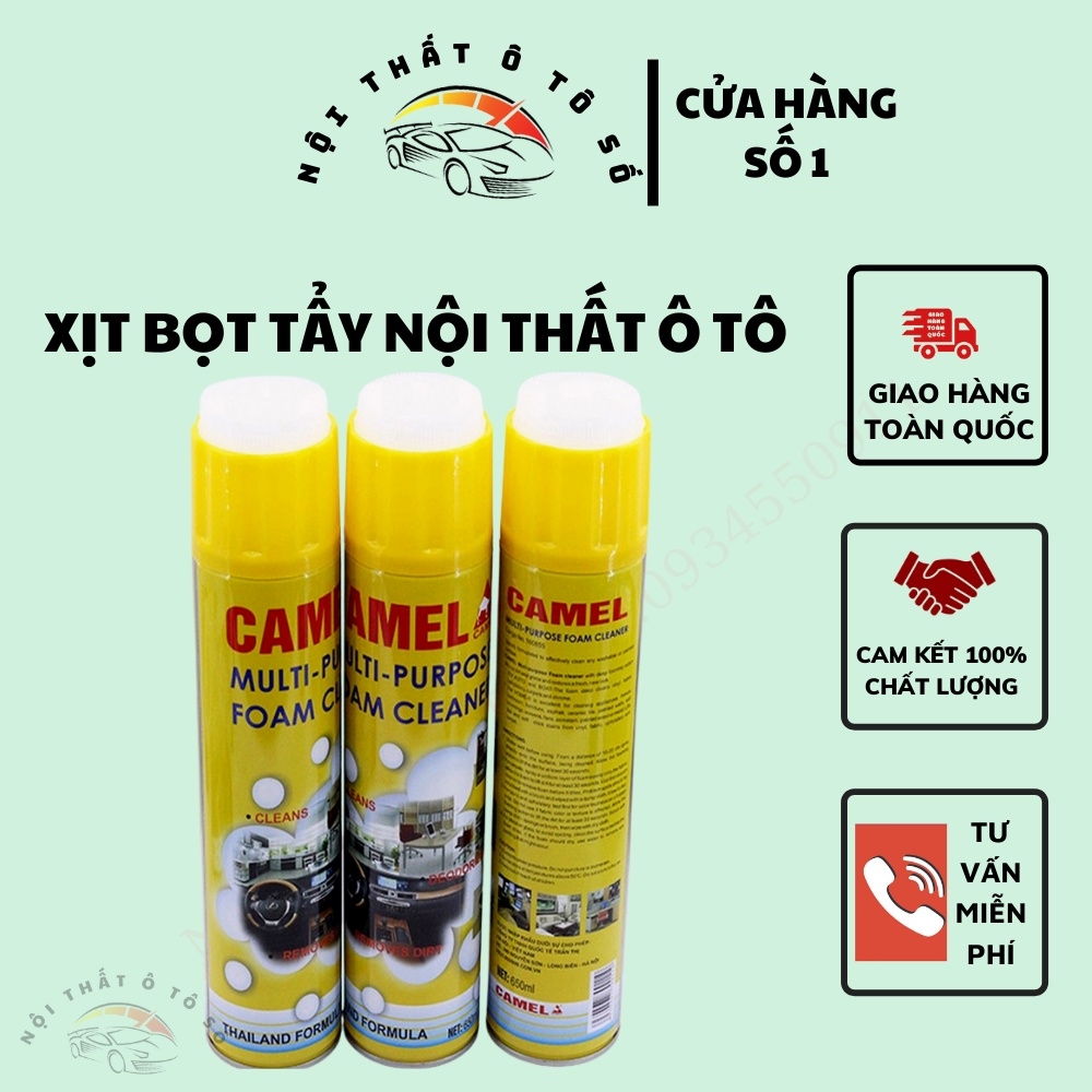 Chai xịt dọn nội thất Camel 650ml